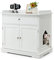 GOPLUS Maison de Toilette pour Chat, Meuble Litière pour Chat avec 2 Portes, Tiroir, Trous d’Aération, Compartiments Latéraux, pour Salon, Chambre, 76 x 53 x 74 CM, Blanc