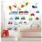 NOBRIM Cartoon Trucks Cars Wandaufkleber Kinderzimmer Wandtattoos Tapete Home Decor Wandbild Aufkleber für Kinderzimmer Schlafzimmer