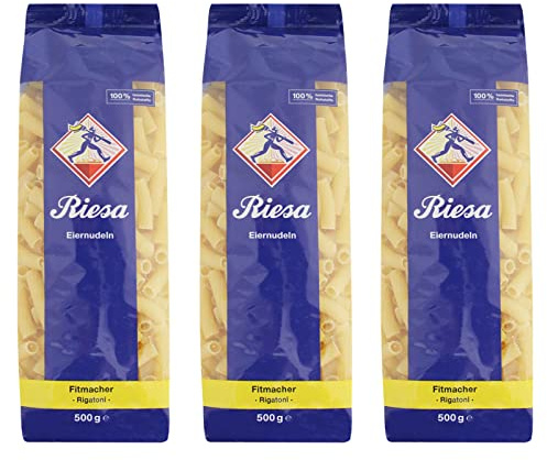 3er Pack Riesa Nudel Fitmacher Rigatoni (3 x 500 g)