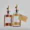 Greymount ® Ölspender Set - 2er Pack 500ml Ölflasche aus Glas mit Ausgießer Gold für Olivenöl, Essig und mehr | Auslaufsicher und Tropffrei | Inklusive 27 Etiketten und Trichter
