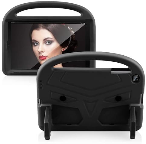 Funda para Tablet Samsung Galaxy Tab A de 10.1 Pulgadas 2019 SM-T510 T515, Apta para niños, asa con Soporte, Cubierta de Espuma EVA Segura, Ligera, a Prueba de Golpes, Negro
