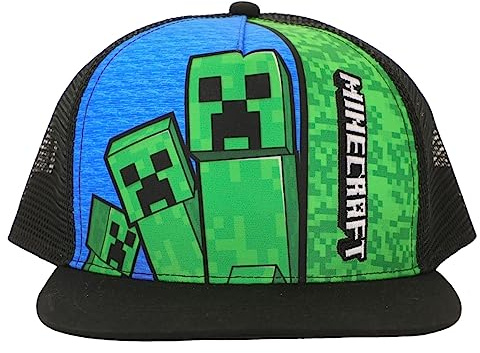 Minecraft Creepers & Logo Youth Trucker Hat Mehrfarbig, Mehrfarbig, Einheitsgröße