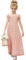 PLWEDDING Robe de demoiselle d'honneur en mousseline de soie pour première communion, anniversaire, mariage, fête, Rose, 12-13 ans