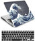 Coque Compatible avec Macbook Pro 13 Pouces Modèle A1278 avec CD-ROM 2012 2011 2010 2009 2008, Plastique Case Rigide Housse Étui & Protection Clavier, Vague Bleue