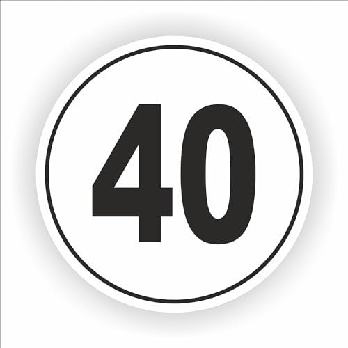 40 km Adesivo velocità