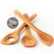 Topanbieter999 Lot de 3 Cuillères de Cuisine en Bois d'Olivier - Fabriquées en Allemagne, 30 cm, Qualité Supérieure et Durable - Pour Olives et Service