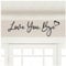DVNB Shop Wall Art Decor - 3mm Ply Wood Love You Bye Sign for Wall Decoration for Living Room Comes with Double Sided Strong Tape, Black Wall Art for Hallway Decor, Love Letters for Home Decoration