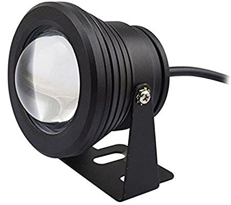 MIKOTR Focos for Piscinas 10W Foco LED Subacuático IP68 A Prueba de Agua Montadas En Superficie Proyector Submarino(Blanco Frio 6000K,B-12V)