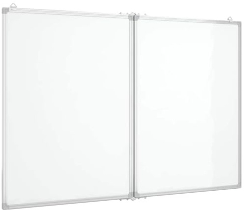 vidaXL Magnetisches Whiteboard Klappbar 100x80x1,7 cm Aluminium