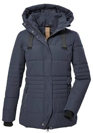 G.I.G.A. DX Damen Steppjacke mit abzippbarer Kapuze/Funktionsjacke in Daunenoptik GW 25 WMN QLTD JCKT, dunkel stahlblau, 42, 39930-000