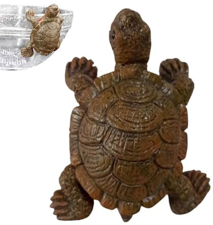 Landscape Turtle Decoration | Pot Tortoise Hangings Ornaments | Tortoise Garden Figurine Sculpture Ornament for Home, Fence, Balcony