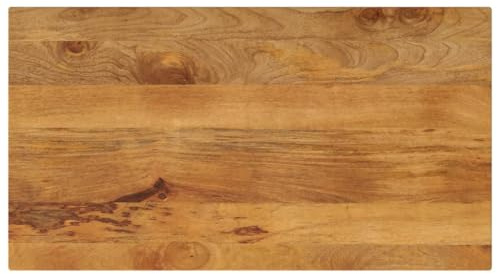 vidaXL Tischplatte 110x60x2,5 cm Rechteckig Massivholz Mango