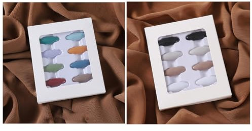 24 Stück Sicherheitsnadeln Für Schals, Hijab-Pins-Clip, Bunte Broschen Aus Kunststoff Mit Box, Modische Kunststoffabdeckung, Schals, Sicherheitsclip, Windelnadel