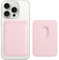 AFARER Magsafe Wallet Leder,PU kartenetui,RFID-Kartenhalter mit MagSafe Magnet,Kompatibel mit iPhone 16 15 14 13 12 Pro/Pro Max/Plus/Mini,Magnet Card Holder,Hellpink