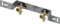 Tece 16/20/25/32 mm DVGW Messing Wandscheibe Winkel Kupplung T-Stuck (Montageeinheit für Waschtisch mit Wandscheiben 16 x RP 1/2 Messing, 150mm (nr.740115))