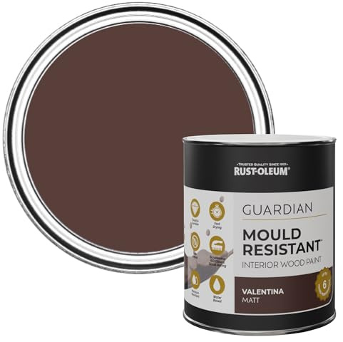 Rust-Oleum Red Guardian Mould Resistant Interior Wood Paint in Matt Finish - Valentina 750ml