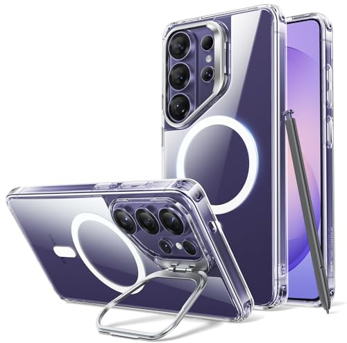 ESR für Samsung Galaxy S26 Ultra Hülle Flex-Ständer, für MagSafe, Klar | Vergilbungsschutz, 3X Militär-Sturzschutz, Magnetische Handyhülle, Air Guard Ecken, Kratzfest