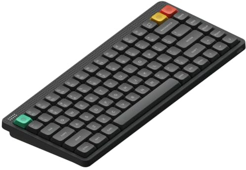 nuphy Node75 kabellose Mechanische Tastatur,Touch-Gesten | Hot-Swappable 75% Custom Keyboard,82 Tasten Computer Gaming Tastatur, Unterstützt , PBT-Keycaps, Bluetooth/2,4 GHz/USB-C