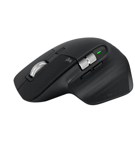 Logitech MX Master 3S - Performance Wireless Mouse with Ultra-Fast Scrolling, Ergo, 8K DPI, Track on Glass, Quiet Clicks, Bluetooth, Windows, Linux, Chrome, Black