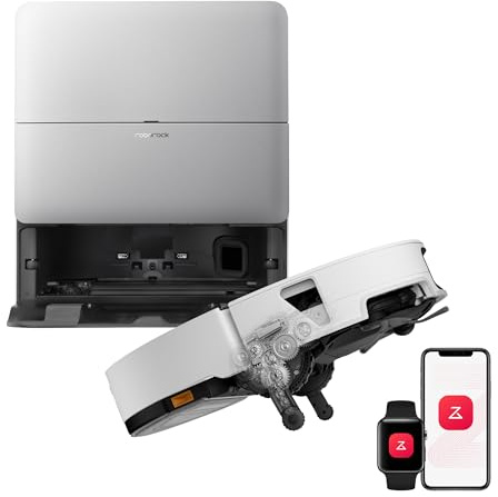 roborock Saros 20 Sonic Robot Aspirapolvere 36.000Pa, Motore HyperForce, Doppio Sistema Anti-Groviglio, AdaptiLift Chassis Supera Soglie da 8,8 cm (Bianco)
