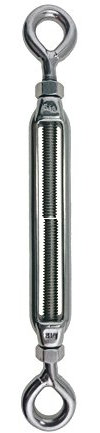 US STAINLESS Stainless Steel (316) M8 (5/16) 8mm Turnbuckle Eye and Eye with Locknuts Marine Grade M8 Metric Thread
