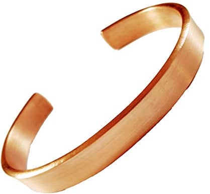 mattiertes Kupfer sehr Elegantes Kupferarmband ohne Magnete Natur Armspange Armreif