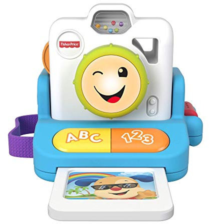 Fisher-Price- Fotocamera Istantanea Ridi e Impara, Giocattolo Educativo per Bambini 6+ Mesi, GMX45