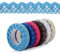 6 Rolle Spitzenband Vintage bunt Deko Spitze Selbstklebend Vintage Dekoband Spitzenband Bordüre Dekoband Selbstklebend Spitzenbort Stoffband Bänder blau,Grün rot,Braun,Beige,Weiß für Basteln Hochzeit