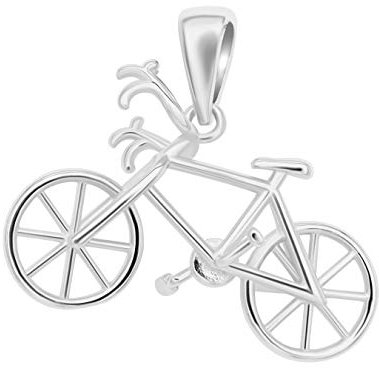 ANDANTE 925 Sterling Silber Damen Kettenanhänger Anhänger ** Fahrrad **