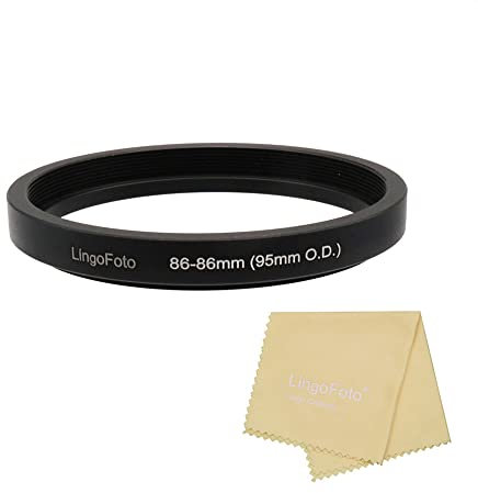 Matte Box Adapterringe, Objektivadapter 46/49/52/55/58/62/67/72/77/82/86-86 mm Step Up Ring für 95 mm OD Matte Box LingoFoto (86-86/95 mm)