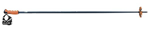 LEKI Patrol S blå, skid- och turstav, storlek 135 cm – färg denim blå – vit