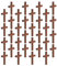 BESPORTBLE 50 Stücke Kleine Holzkreuze Holz Kreuz Anhänger Holz Handwerk Schlüsselanhänger Schmuckherstellung Kruzifix für DIY Halskette Armband Schmuck Zubehör