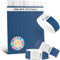FARBEN BANDE® 500 Einlassbänder Blau/Eintrittsbänder 19mm aus Tyvek/Party Bändchen reißfest, wasserdicht und nummeriert/farbige Partybänder/Einlassbändchen für Party, Festival & Feste