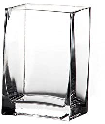 Jarrón florero de Cristal Transparente de 8x10x15 cm - LOLAhome