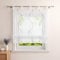 Heichkell Raffrollo mit Schlaufen Voile Tranparent Vorhang Bestickt Modern Raffgardine für Küche Wohnzimmer Schlafzimmer Grau BxH 60x140cm
