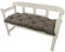 NYVI Bankauflage Ibiza 140x45 cm Grau - Polsterauflage für Gartenbänke Gemütlich & Langlebig - Sitzauflagen für Bänke Outdoor & Indoor - Sitzkissen Auflage Bank Sitzbank