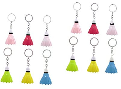 Yardenfun 12stücke Teiliges Badminton Schlüsselanhänger Charm Farbige Sport Für Taschen Und Schlüssel Kreative Dekoration Für Sportliebhaber Langlebig Und Stilvoll
