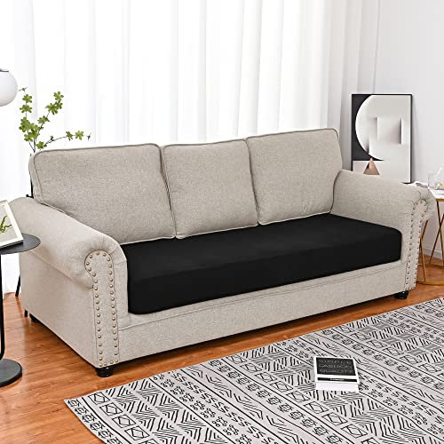 Rosnek Sofa Sitzkissenbezug Sofabezug 3 Sitzer,Polarfleece Sofahusse 3 Sitzer Stretch Couchbezug,Sofa Cover Couch überzug für Sofa überzug L Form,Chaiselongue,Ecksofa,1 Stück