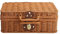 BEIJIALY Weiden-Picknickkorb, Retro-Weidenkorb, Rattan-Koffer, Aufbewahrungskorb, Gewebter Korbgeflecht, Vintage-Koffer, Gewebter Aufbewahrungskorb, Requisitenbox, Geschenkkorb für Camping,(M)