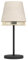 Eglo Lampe de table Tabley, lumière de chevet au design naturel, luminaire à poser pour salon et chambre, métal noir, bambou et lin, douille E27