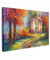 MuchoWow© Leinwandbild 60x40 cm Dekoration Wohnzimmer Bilder Aufhängen Wall Decoration Living Room Wohnungs Deko Moderne Kunstdruck - Landschaft - Bunt - Öl - Kunst