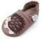 Dotty Fish Krabbelschuhe aus Leder – rutschfeste, weiche Sohle, Barfußgefühl, Lauflernschuhe & Babyschuhe für Jungen und Mädchen. Hellbraun Igel. 12-18 Monate (21 EU)