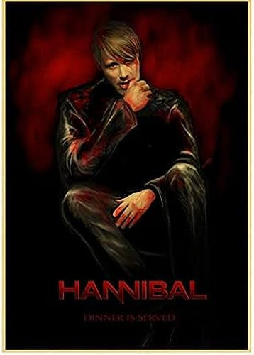 Poster Hannibal Vintage Filmplakat, Kunstposter, Wandkunst, Bilder, Leinwand, Malerei, Poster Und Drucke, Heimdekoration 50X70Cm Kein Rahmen
