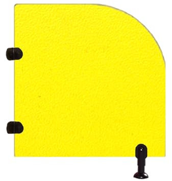 Toiletten Urinal-Trennwand, Cartoon-Urinaltrennwand, Kinder WC Urinal-Schamwand, Sichtschutz-Urinaltrennwand, für Schulen/Kindergärten/Einkaufszentren Urinal Trennwand ( Color : Giallo , Size : 80X90c