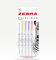 Zebra Pen Dual Tip MILDLINER Gentle Highlighters & Colouring Pens 5pk - Double Sided Felt Tip Pens with 4mm Broad Chisel Tip & 1mm Fine Bullet Tip, Assorted Pastel Highlighter Colours - 5 Pack