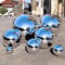NEW-YIJUNSHUN Stainless Steel Mirror Gazing Balls, 6 Pack 50-150 mm Mirror Polished Hollow Reflective Spheres, Floating Pond Balls Seamless Gazing Globe for Home Garden Ornament Decorations
