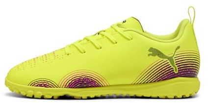 PUMA Future 8 Play TT JR Fussballschuh, Yellow ALERT Black-Sun Struck, 34.5 EU