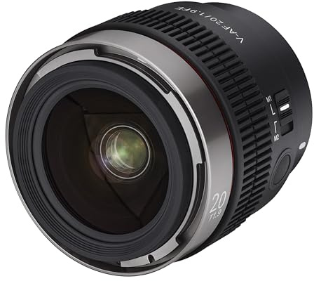 Samyang V-AF 20 mm T1.9 Cine AF Weitwinkelobjektiv für Sony E