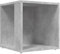 ULUYYUC Beistelltische Balkontisch Tisch Wohnzimmer Gartenbox - Beistelltisch Betongrau 33x33x34,5 cm Holzwerkstoff für Garten Balkon Wohnbereich Schlafzimmer