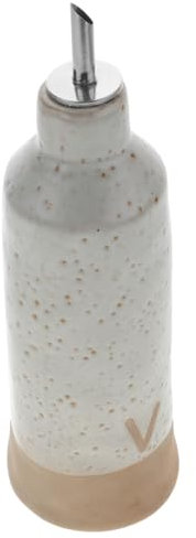 SHOWERORO Vaso Per in Ceramica Decanter Per Aceto Distributore Di Salsa Sushi Ampolle Di Aceto Di Porcellana Decanter Per D'oliva Piccoli Vasetti Di Aceto Porta Aceto Di Legno